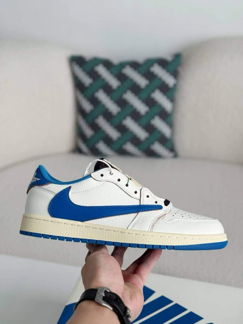 Air Jordan 1 Low x Travis Scott – Sail/Blue/Black
