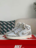 White & Silver Air Jordan 1 ‘Diamond Dust’ Custom