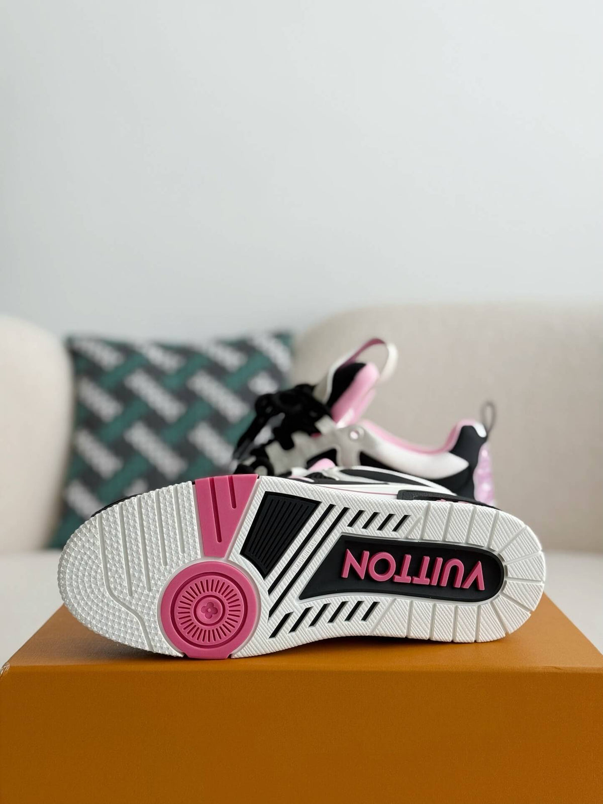 Louis Vuitton LV Skate Sneaker Black White Pink