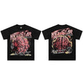 Hellstar American High Street Vintage Short-Sleeve Trendy T-Shirt
