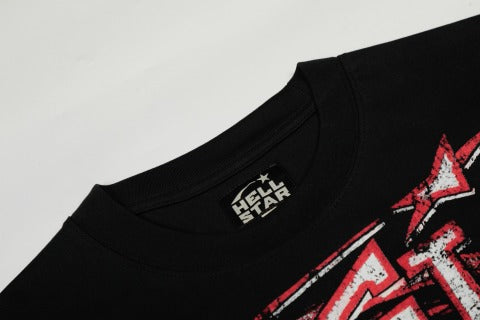 Hellstar American High Street Vintage Short-Sleeve Trendy T-Shirt