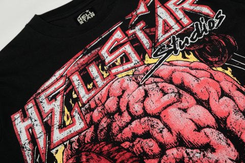 Hellstar American High Street Vintage Short-Sleeve Trendy T-Shirt