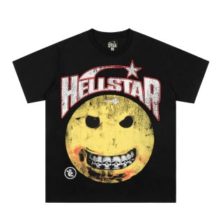 Hellstar American High Street Vintage Short-Sleeve Trendy T-Shirt