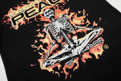 Hellstar American High Street Vintage Short-Sleeve Trendy T-Shirt