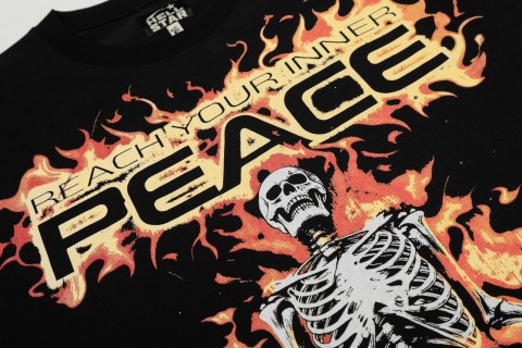 Hellstar American High Street Vintage Short-Sleeve Trendy T-Shirt