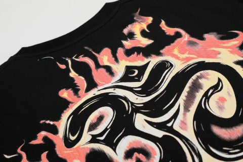 Hellstar American High Street Vintage Short-Sleeve Trendy T-Shirt