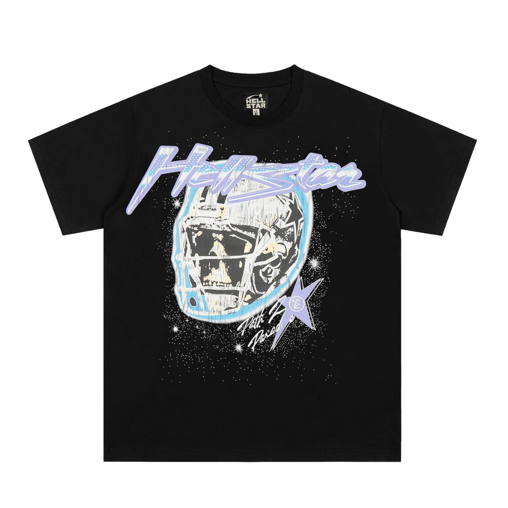 Hellstar American High Street Vintage Short-Sleeve Trendy T-Shirt