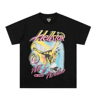 Hellstar American High Street Vintage Short-Sleeve Trendy T-Shirt