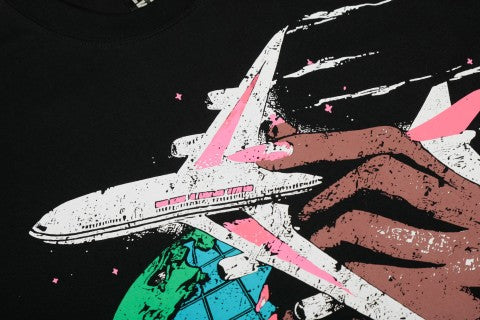 Hellstar American High Street Vintage Short-Sleeve Trendy T-Shirt
